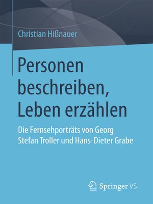 cover image of Personen beschreiben, Leben erzählen